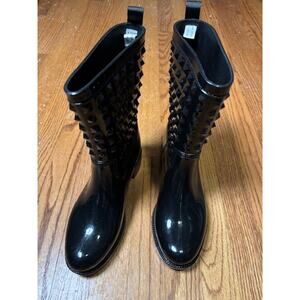 NWT Capelli Wellie Waterproof Boots Black Size 9